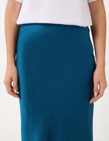 Rock - Satin - Dunkelblau
