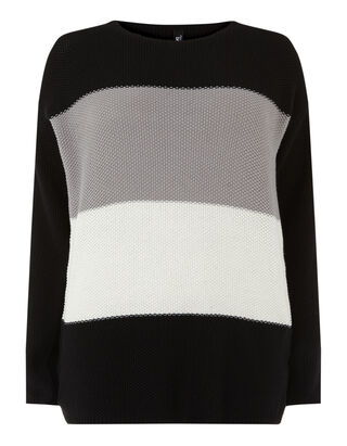 Damen Pullover mit Blockstreifen