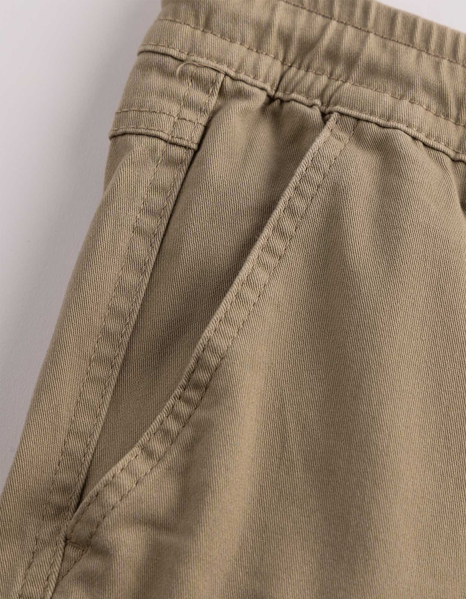 Cargohose - Twill - Beige