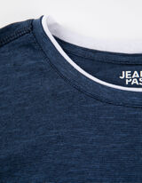 Majica dugih rukava - Dvoslojni izgled - tamno-plava