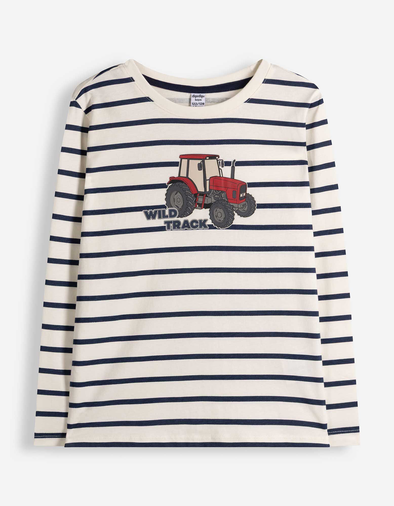 Maglia a manica lunga - Righe - blu