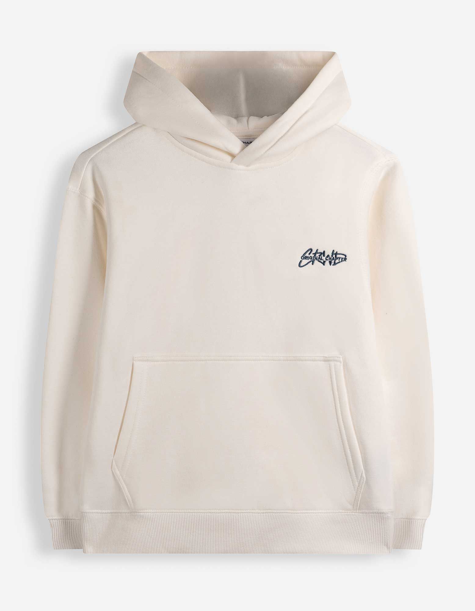 Hoodie - 3D-Applikation - Off-White