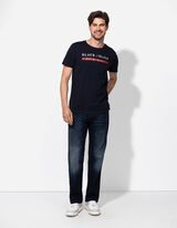 T-Shirt - Frontprint - dunkelblau