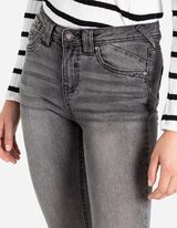 Jeans - Efecte de spălare - Gri