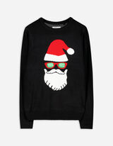 Strickpullover - Christmas - schwarz