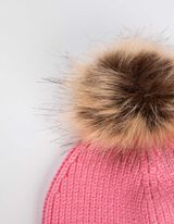 Bobble hat - ruzicasta