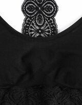 Bustier grudnjak - uglavnom bez šavova - crna