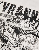 Marškinėliai ilgomis rankovėmis - Priekinė spauda - baltas