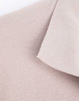 Poloshirt - Wafelstructuur - beige