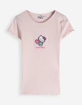 T-shirt - Hello Kitty - ros&eacute; tendre 