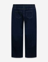 Džinsai - Plačios kojos - tamsiai melynas