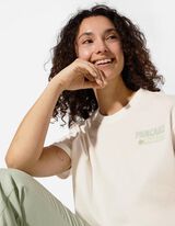 T-shirt - Afdrukken achteraan - wit