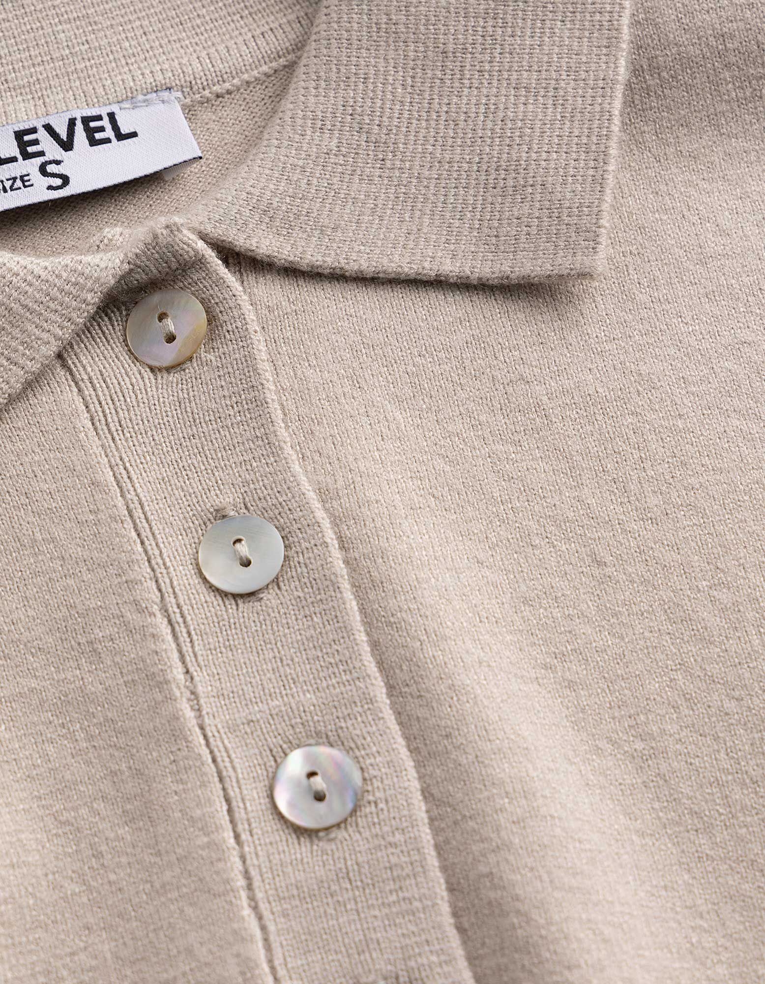 Pullover - Polokragen - Beige