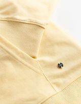 Sweatjacke - Kapuze mit Tunnelzug - gelb