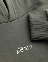 Hoodie - Oversized Fit - Dunkelgr&uuml;n