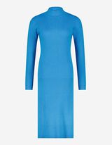 Rochie midi - Fantă laterală - Albastru deschis