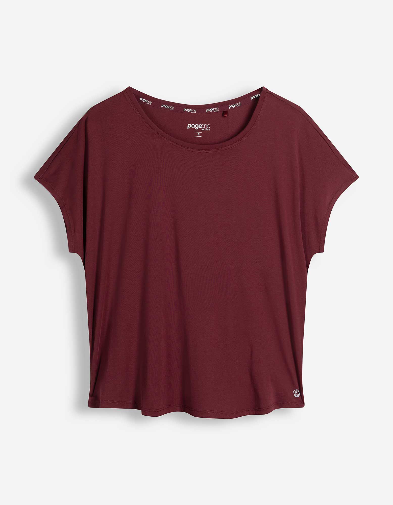 T-Shirt - Atmungsaktiv - Dunkelrot