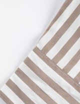 Hemdbluse - Streifen - hellgrau