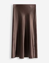 Rock - einfarbig - dunkelbraun