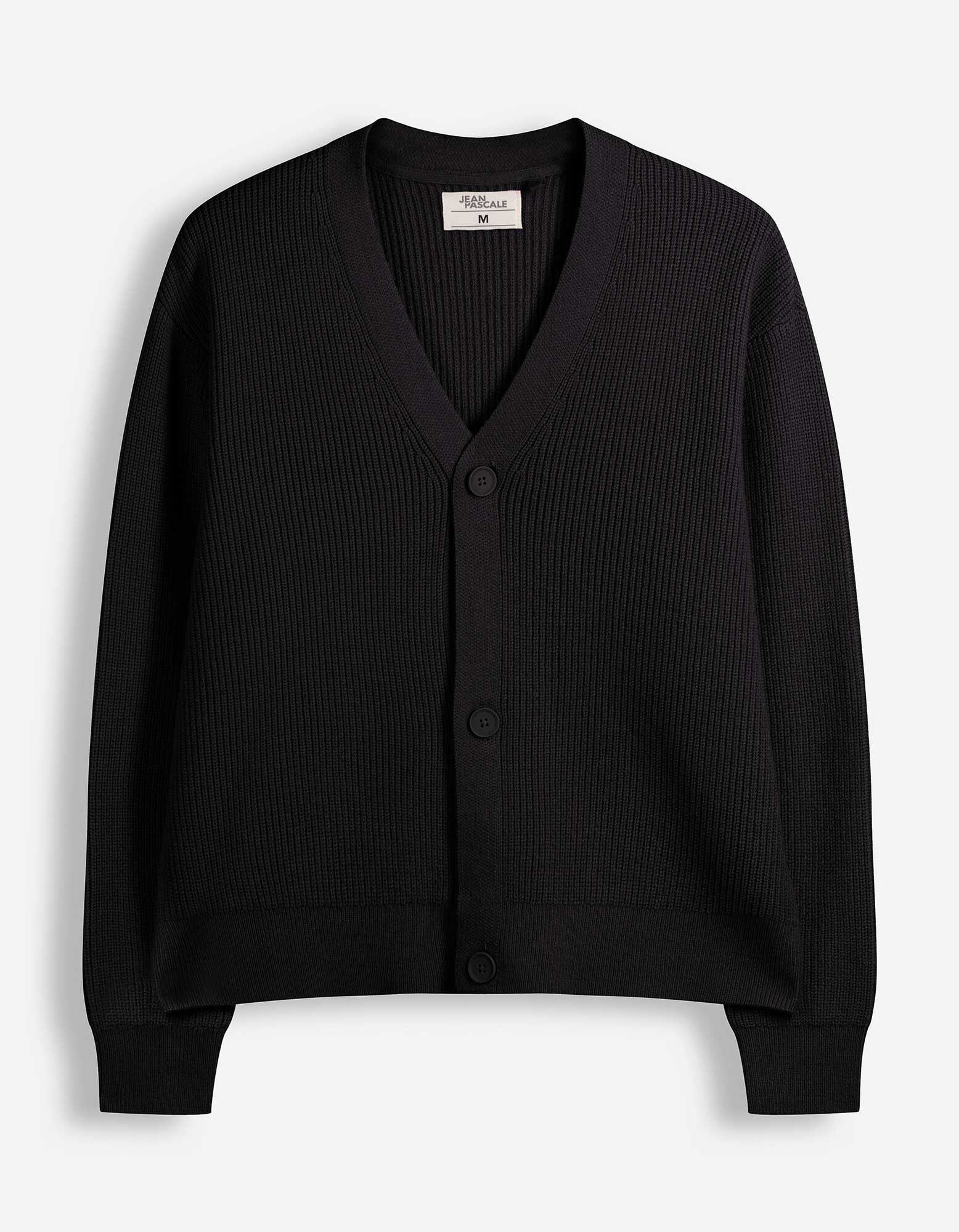 Cardigan - Knopfleiste - Schwarz