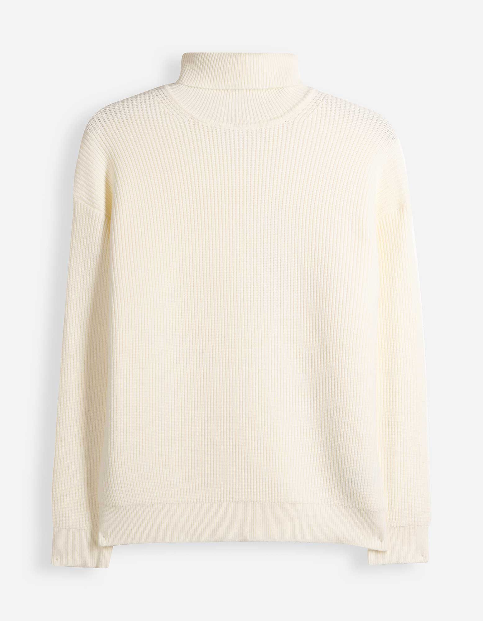 Pullover - Rollkragen - Off-White