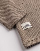 Longsleeve - Wafelstructuur - lichtbruin