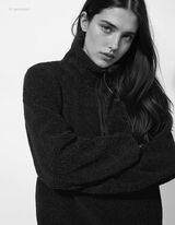 Sportska majica - Umjetno krzno - crna