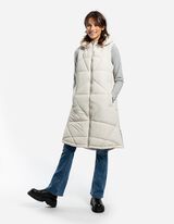 Gilet lungo - Pelliccia sintetica - beige