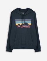 Felpa con cappuccio - Stampa frontale - blu scuro
