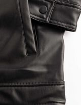 Blouson - PU - Schwarz