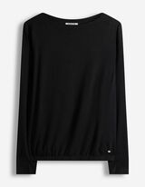 Maglia a manica lunga - Tinta unita - nero