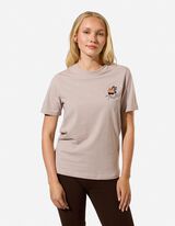 T-Shirt - Stickerei - Beige