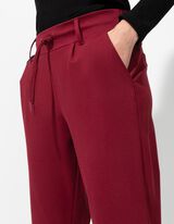 spodnie - regularny stan - ciemny czerwony