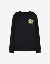 Hoodie - Afdrukken achteraan - zwart