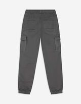 Pantaloni cargo - Twill - Gri inchis