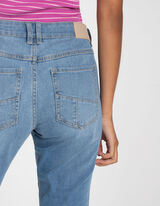 3/4 ilgio kelnės - Tampri dalis - melynas