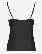 Damen Top - Spitzenbesatz 