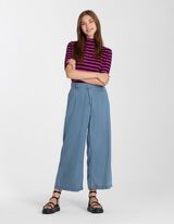 Kilote pantalone - Pojas u obliku petlje - svetlo-plava