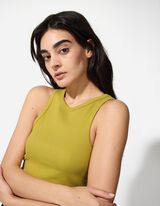 Top - Žebrová struktura - zelena