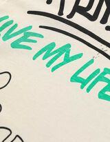 T-shirt - Oversized fit - lichtgrijs