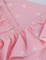 Badeanzug - Allover-Print - rosa