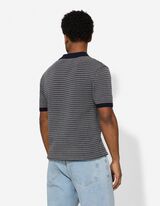 Poloshirt - Strick - dunkelblau