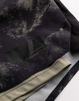 Shorts - Allover-Print - schwarz