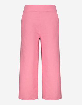 Pantalon palazzo - Bas des jambes de finition c&ocirc;tel&eacute;e - rose