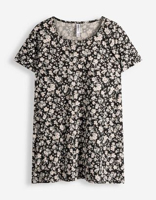 T-shirt - Motif all-over - Noir