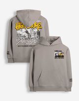 Hoodie - Oversized Fit - Hellgrau