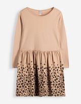 Kleid - Print - Braun