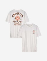 T-Shirt - Rückenprint - weiß