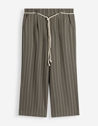 Culotte - Leinen-Optik - gr&uuml;n