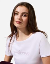 T-shirt - Broderies - blanc